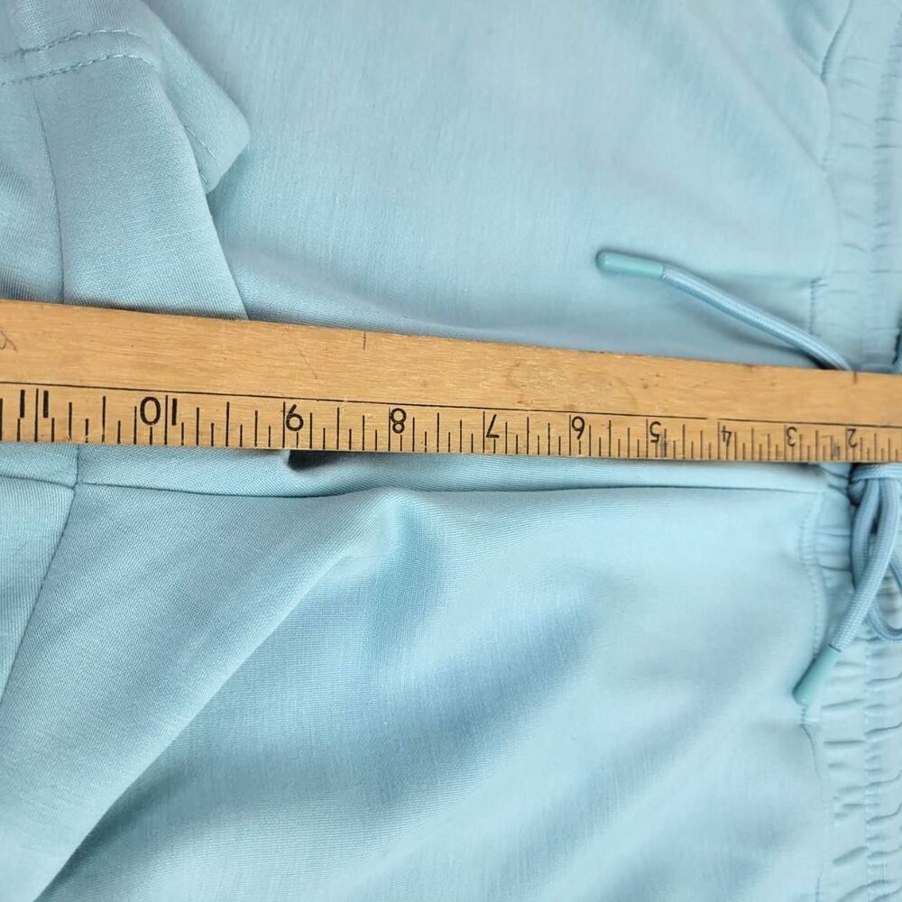 Velocity Active Ocean Breeze Light Blue Casual shorts elastic waist pockets M - Picture 4 of 8